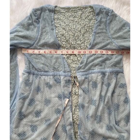 We are HAH Make it a Double Lace Robe French Blue Reversible Size Small - NWT - Picture 9 of 10